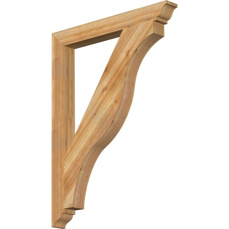 Funston Traditional Rough Sawn Bracket, Western Red Cedar, 4W X 36D X 48H